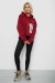 Худи женский с капюшоном на флисе, цвет бордовый, 257R335