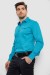 Рубашка мужская с принтом, цвет бирюзовый, 214R7173