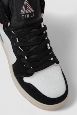 Кроссовки женские зимние на меху, цвет бело-розовый, 248RHB470