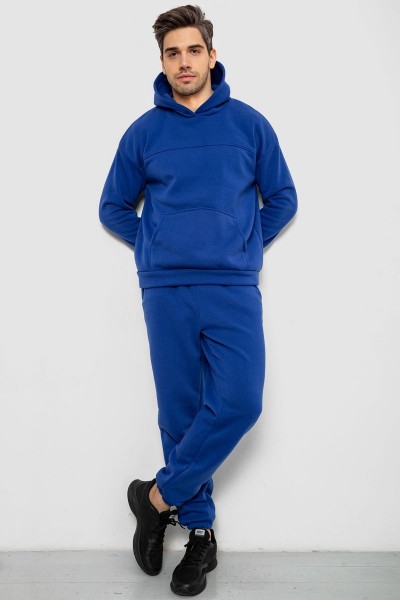Спортивный костюм мужской на флисе, цвет синий, 238R029