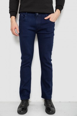 Джинсы мужские однотонные Straight, цвет синий, 244R1051-1