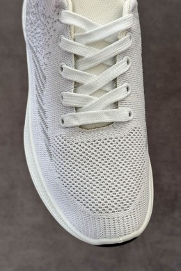 Кроссовки мужские текстильные, цвет белый, 244RJ1077