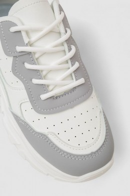 Кросівки жіночі, колір біло-сірий, 248RA90