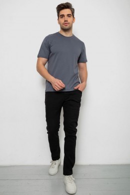 Футболка чоловіча однотонна, колір сірий, 238R155