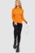 Водолазка женская в рубчик, цвет оранжевый, 204R9029 Водолазка женская в рубчик, цвет оранжевый, 204R9029
