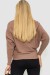 Кофта женская однотонная, цвет мокко, 244R2034 Кофта женская однотонная, цвет мокко, 244R2034