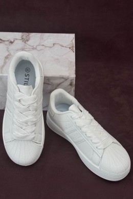 Кроссовки женские демисезонные, цвет белый, 248RBK10