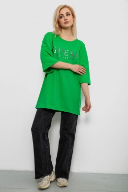 Футболка жіноча з принтом, колір зелений, 244R3019