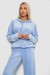 Спортивний костюм жіночий велюровий -уцінка, колір блакитний, 241R2001-20-U-1 Спортивний костюм жіночий велюровий -уцінка, колір блакитний, 241R2001-20-U-1