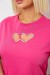 Футболка женская с принтом, цвет розовый, 244R2802