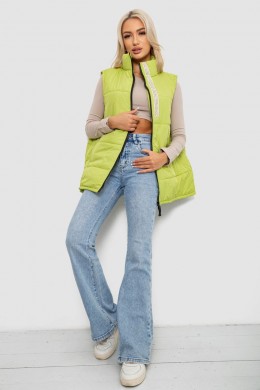 Жилет женский демисезонный, цвет фисташковый, 257R95