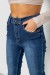 Джинси жіночі Mom-fit стрейч, колір синій, 244R1143