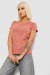 Футболка женская однотонная, цвет пудровый, 244R2806