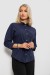 Блуза классическая, цвет синий, 230R100-4 Блуза классическая, цвет синий, 230R100-4