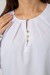 Блуза однотонная, цвет белый, 230R1122-6 Блуза однотонная, цвет белый, 230R1122-6