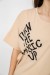 Футболка женская с принтом, цвет бежевый, 244R4002-2 Футболка женская с принтом, цвет бежевый, 244R4002-2