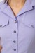 Сорочка жіноча однотонна, колір бузковий, 230R068-1 Сорочка жіноча однотонна, колір бузковий, 230R068-1