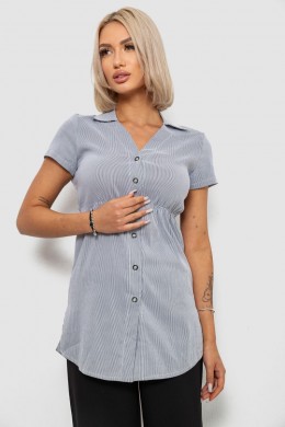 Сорочка-туніка в смужку, колір сірий, 230R665
