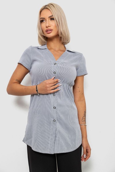 Сорочка-туніка в смужку, колір сірий, 230R665
