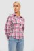 Рубашка женская в клетку  -уценка, цвет розовый, 230R064-1-U-1