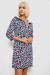 Халат женский на молнии с принтом, цвет сине-белый, 257R1026