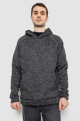 Худи мужской на флисе, цвет серый, 257R15