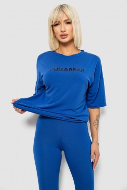 Костюм домашний женский с принтом, цвет синий, 257R738