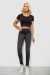 Джинси жіночі однотонні Skinny, колір сірий, 244RS123