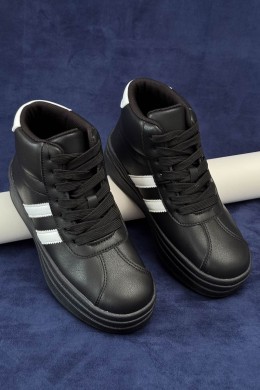 Кросовки женские демисезонные, цвет черно-белый, 248RWA160-5