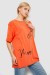 Футболка женская с принтом, цвет оранжевый, 244R3005