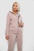 Спортивный костюм женский на флисе, цвет пудровый, 257R86