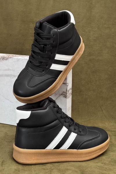 Кроссовки женские демисезонные, цвет черно-белый, 248RSD20-3