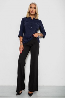 Блуза однотонная, цвет синий, 230R97