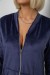 Халат жіночий велюровий на блискавці, колір синій, 257R1023 Халат жіночий велюровий на блискавці, колір синій, 257R1023