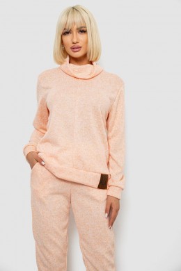 Костюм женский повседневный, цвет персиковый, 257R123