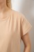 Футболка женская однотонная, цвет бежевый, 244R2300