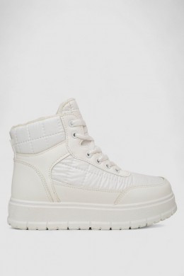 Кросівки жіночі зимові на хутрі, колір білий, 248RBL3