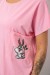 Футболка женская с принтом, цвет розовый, 244R2039