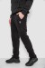 Спортивные штаны мужские однотонные на поларфлисе, цвет черный, 257R21