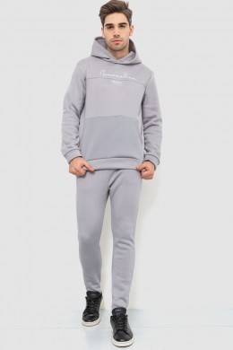 Спортивный костюм мужской на флисе, цвет светло-серый, 238R57160
