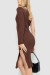 Платье вязаное, цвет коричневый, 204R174 Платье вязаное, цвет коричневый, 204R174