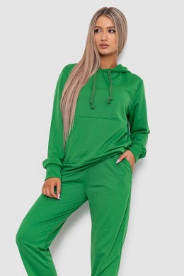 Спорт костюм женский двухнитка, цвет зеленый, 244R009