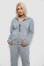 Спортивный костюм женский на флисе, цвет светло-серый, 257R86