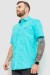 Рубашка мужская  -уценка, цвет бирюзовый, 214R7113-U-2