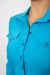 Рубашка женская однотонная, цвет голубой, 230R068