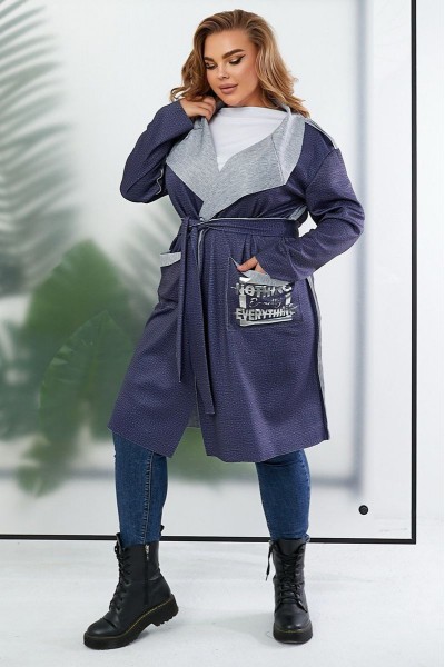 Кардиган женский, цвет синий, 257R5012