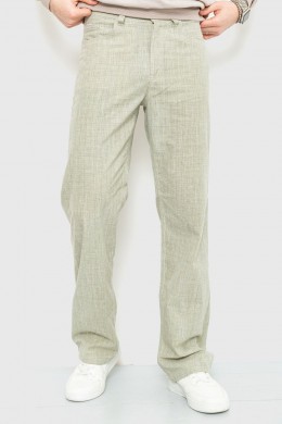 Брюки мужские классические, цвет оливковый, 167R955