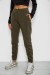 Спортивні штани жіночі на флісі, колір хакі, 238R57012