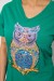 Футболка жіноча з принтом, колір зелений, 244R2804