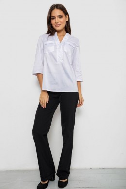 Блуза однотонная, цвет белый, 230R96-1